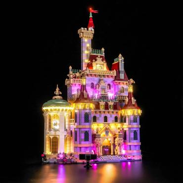 BrickBling lyssæt til: Disney 43263 Slottet fra Skønheden og Udyret