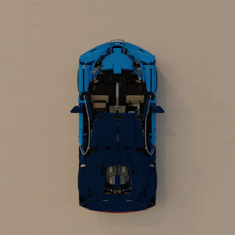Vægophæng Technic 42083 Bugatti Chiron lodret (sort) 