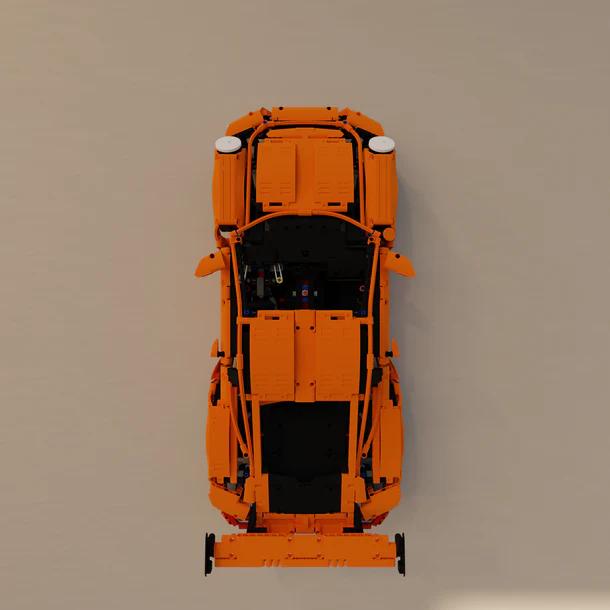 Vægophæng Technic 42056 & 42096 Porsche 911 lodret (sort)