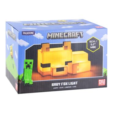 Minecraft fox natlampe set forfra i kasse 