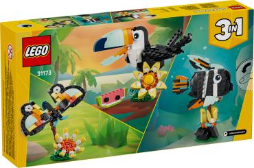 Æske LEGO Creator 31173 Vilde dyr tropisk tukan set bagfra