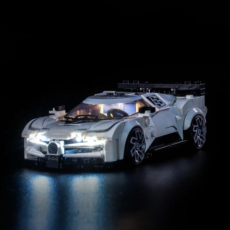 BrickBling lyssæt til: Speed Champions 77240 Bugatti Centodieci-hypersportsvogn