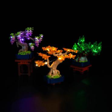 BrickBling lyssæt til: Botanicals 10373 Mini-bonsaitræer