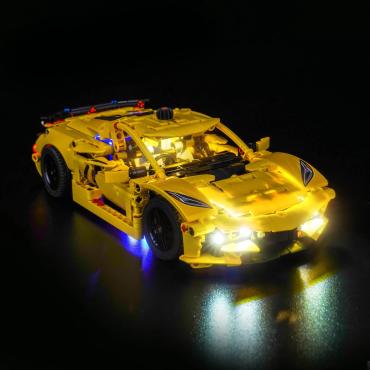 BrickBling lyssæt til: Technic 42205 Chevrolet Corvette Stingray
