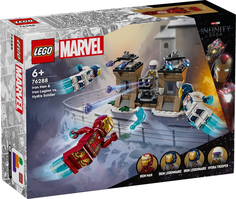 LEGO Marvel™ 76288 Iron Man og Iron Legion mod Hydra-soldat