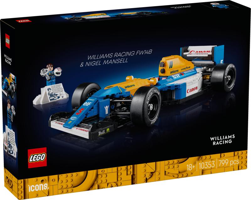 LEGO Icons 10353 Williams Racing FW14B og Nigel Mansell