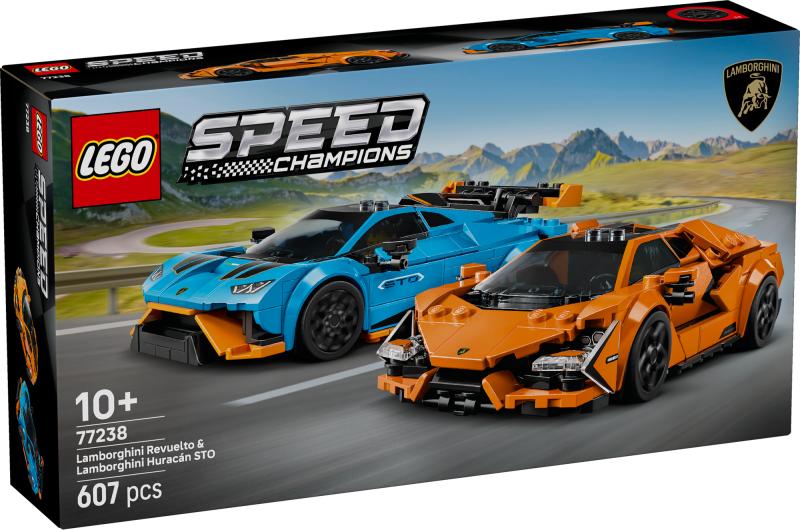 LEGO Speed Champions 77238 Lamborghini Revuelto & Lamborghini Huracán STO