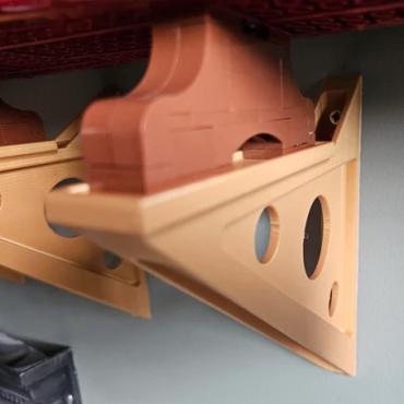 Ophæng til lego icons 10294 titanic set fra højre side i sort