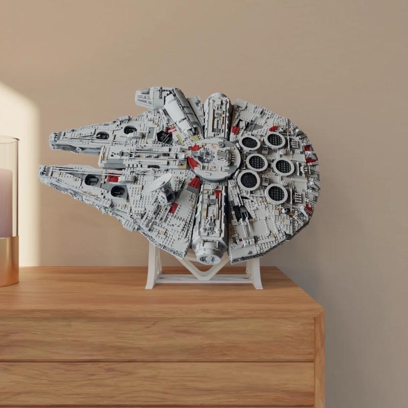 Stand til Star Wars 75192 Millenium Falcon (hvid) 
