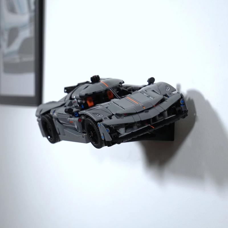 Vægophæng Technic 42184 & 42173 Koenigsegg Jesko Absolute vandret (sort)